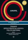 TEMARIO OPOSICIÓN ESCALA BÁSICA POLICÍA NACIONAL