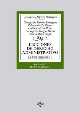Lecciones de Derecho Administrativo. Parte General. Volumen Ii