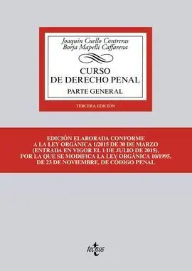 Curso de Derecho Penal. Parte General