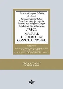 Manual de Derecho Constitucional. Vol. Ii: