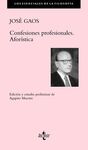 CONFESIONES. AFORÍSTICA