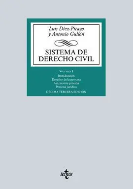 Sistema de Derecho Civil Volumen 1
