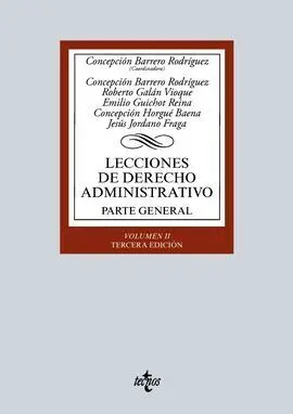Lecciones de Derecho Administrativo. Parte General. Volumen Ii. 3ª Ed. 2016