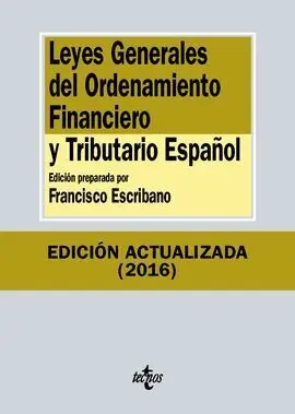 Leyes Generales del Ordenamiento Financiero y Tributario Español
