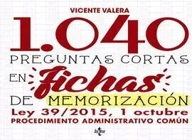 1040 Preguntas Cortas en Fichas de Memorización