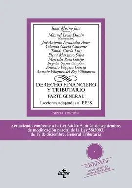 Derecho Financiero y Tributario. Parte General. 6ª Edic.