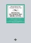 Manual de Derecho Mercantil. Vol 1