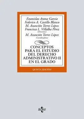 Conceptos para el Estudio del Derecho Administrativo Ii en el Grado. 5ª Ed. 2017