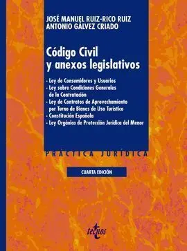 Código Civil y Anexos Legislativos. Ley de Consumidores y Usuarios. Ley Sobre Condiciones Generales de la Contratación. Ley de Contratos de Aprovechamiento por Turno de Bienes de Uso Turístico. Consti