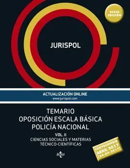 Temario Oposición Escala Básica Policía Nacional