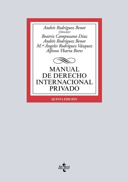 Manual de Derecho Internacional Privado 5ªedic.