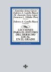 LECCIONES PARA EL ESTUDIO DEL DERECHO LOCAL EN EL GRADO