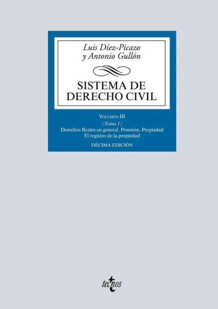 Sistema de Derecho Civil Vol Iii Tomo 1 Reales