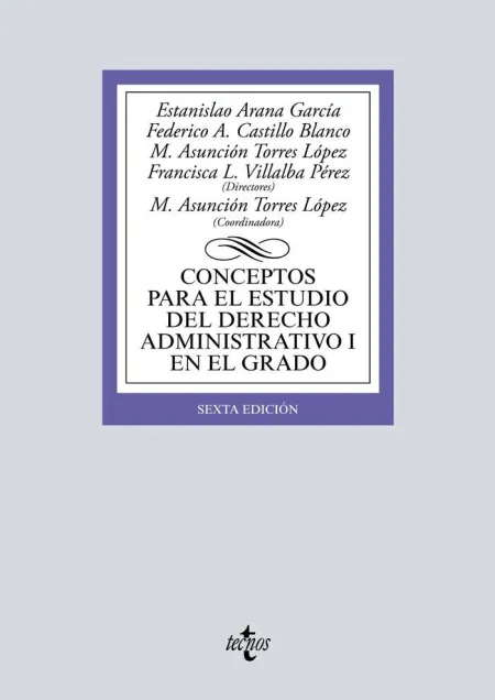 Conceptos para el Estudio del Derecho Administrativo I en el Grado. 6ª Ed. 2019