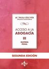 ACCESO A LA ABOGACÍA - VOLUMEN III. MATERIA PENAL