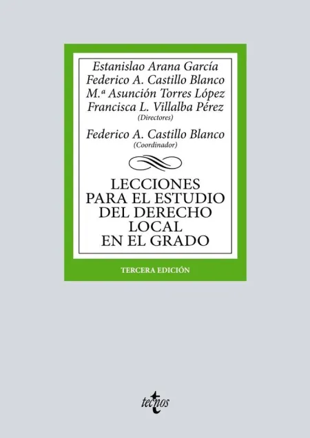 Lecciones para el Estudio del Derecho Local en el Grado