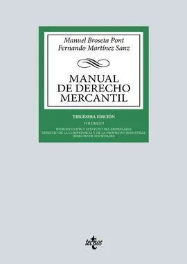 Manual de Derecho Mercantil. Vol. I.