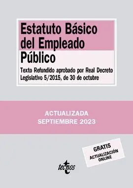 Estatuto Básico del Empleado Publico. Ed. 2023