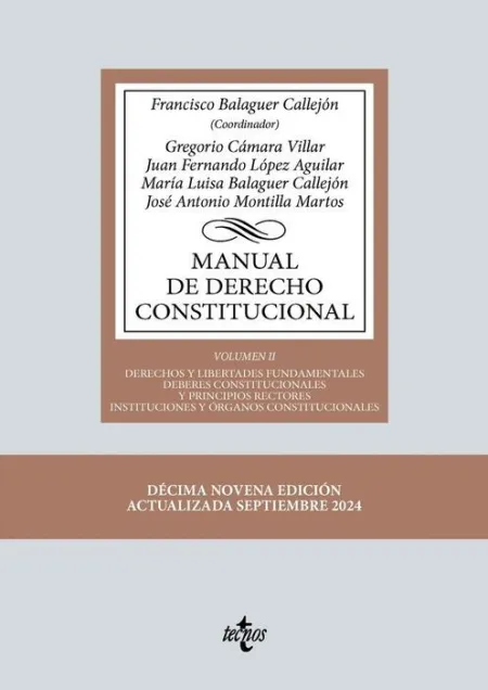 Manual de Derecho Constitucional. Vol. Ii