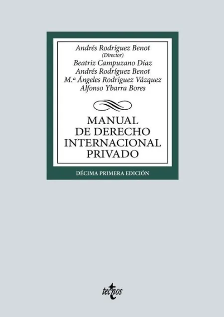 Manual de Derecho Internacional Privado