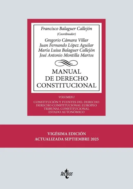 Manual de Derecho Constitucional I - 20ª Ed- 2025
