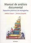 Manual de Análisis Documental. Supuestos Prácticos de Monografías