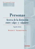 Personas. Acerca de la Distinción entre 