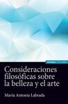 CONSIDERACIONES FILOSÓFICAS SOBRE LA BELLEZA Y EL ARTE