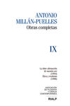 MILLÁN-PUELLES. VOL. IX. OBRAS COMPLETAS