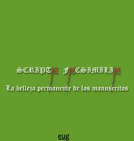 Scripta Facsimilia