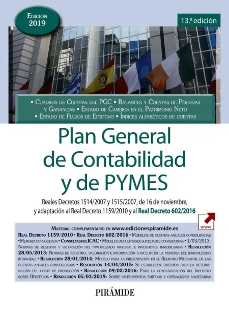 Plan General de Contabilidad y de Pymes. 13 Ed. 2019