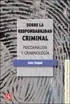 Sobre la Responsabilidad Criminal