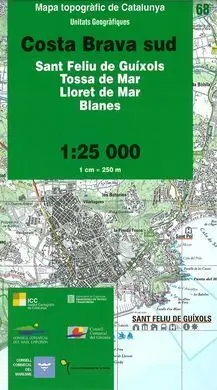 68 Costa Brava Sud 1:25. 000 St Feliu de Guixols -I