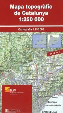 Mapa [Plegat] Topografic de Catalunya 1:250. 000 -I