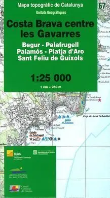 67 Costa Brava Centre les Gavarres 1:25. 000 -Icc