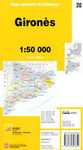 20 GIRONES 1:50.000 MAPA COMARCAL CATALUNYA -ICC