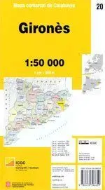 20 Girones 1:50. 000 Mapa Comarcal Catalunya -Icc