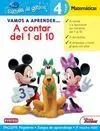 A Contar del 1 Al 10 - 4 Años Matematicas. Vamos a Aprender... Escuela de Genios