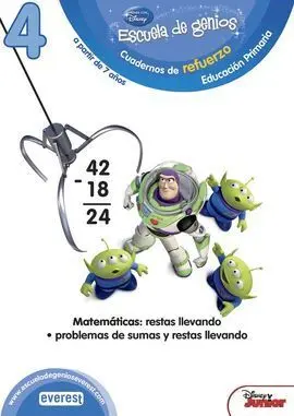 Escuela de Genios. Cuadernos de Refuerzo 4 - a Partir de 7 Años - Matemáticas