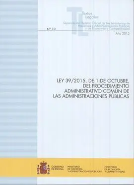 Ley 39/2015, de 1 de Octubre, del Procedimiento