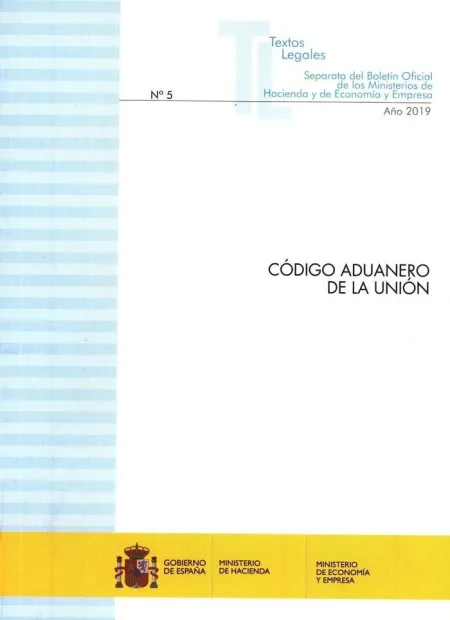 Código Aduanero de la Unión 2019.