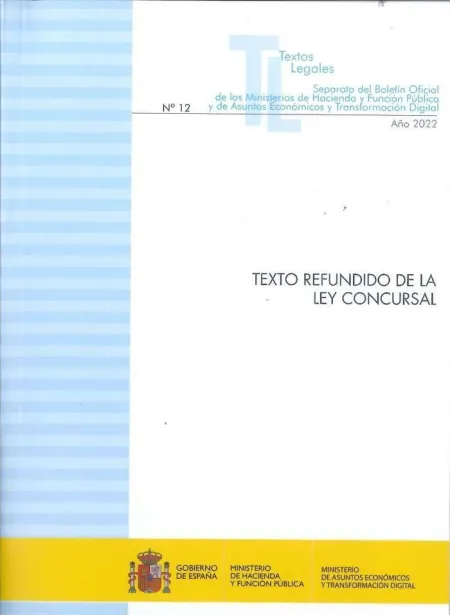 Texto Refundido de la Ley Concursal 2022