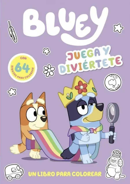 Bluey. Juega y Diviertete. Colorear