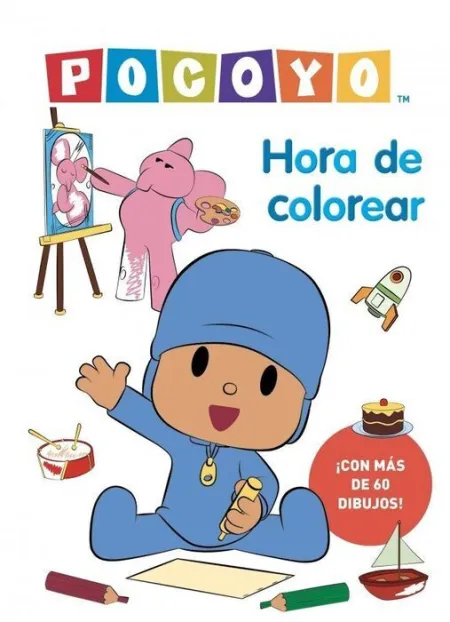Pocoyo Actividades. Hora de Colorear