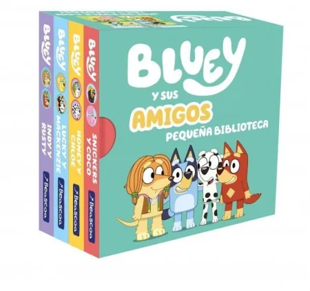 Bluey. Libro Juguete - Bluey y Sus Amigos. Pequeña Biblioteca (Edición en Españo