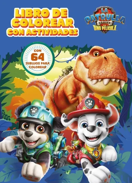 Patrulla Canina. Dinopelicula. Colorear