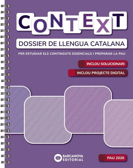 Context. Dossier de Llengua Catalana. Batxillerat 2026