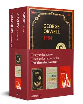 Distopías Maestras (Pack Con: 1984 de Orwell un Mundo Feliz de Huxley Fahren