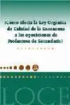 Como Afecta la Ley Organica de Calidad de la Enseñanza a las Oposiciones de Profesores de Secundaria
