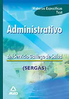 Test Administrativos Sergas. Materias Específicas